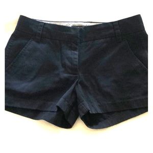 Navy J.Crew Chino Shorts 3in in-seam